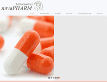 Tablet Screenshot of novapharm.fr